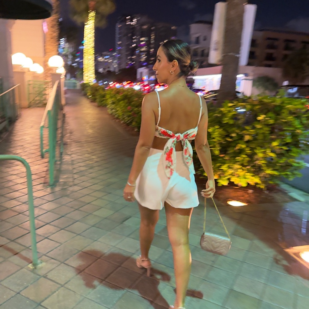 Floral Tie-Back Dress